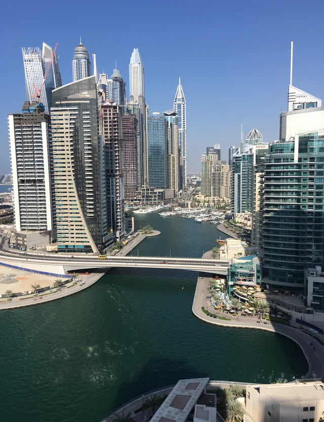 Dubai Marina waterfront and skyline