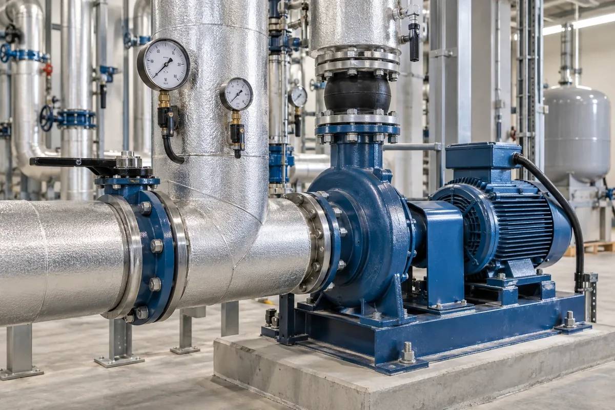Pumps and instruments connecting flow, pressure and consumption.