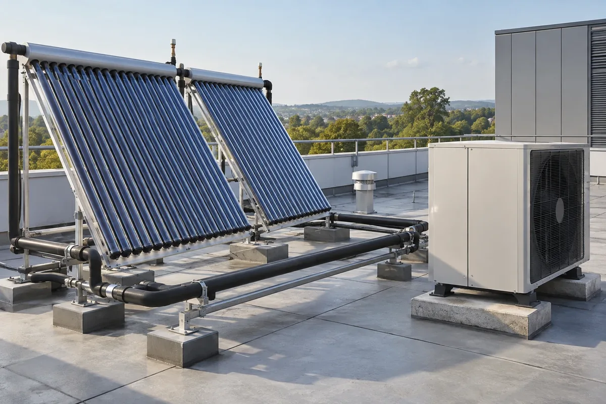 Renewable thermal generation and rooftop HVAC equipment.