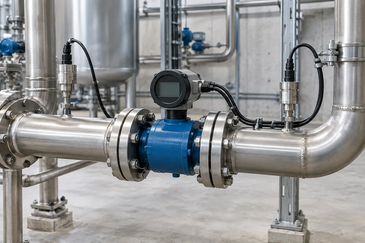 Connected water metering within the facility’s instrumentation.